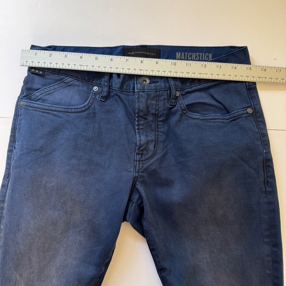 John Varvatos Matchstick Skinny Fit Jeans Denim Ink Blue Pants Trousers Sz 29 - Picture 9 of 15